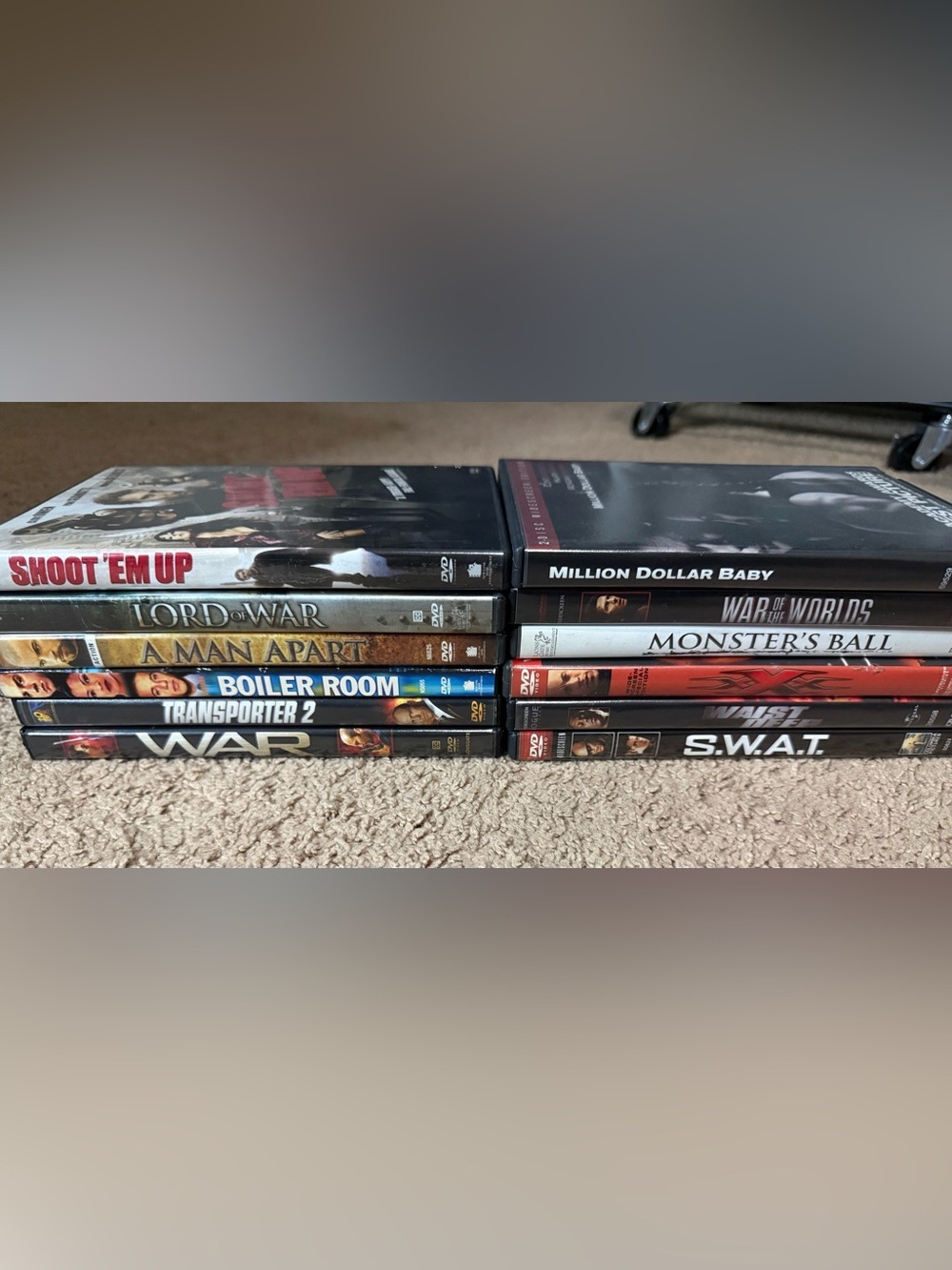 12  DVDs lot action